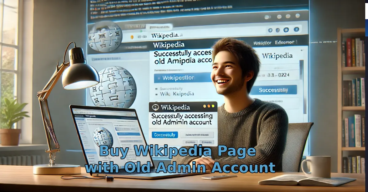 Buy Wikipedia Page with Old Admin Account